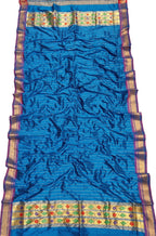 Blue Paithani Pure Silk Dupatta - Luxurion World