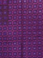 Purple Embroidered Phulkari Muslin Bagh Dupatta - Luxurion World