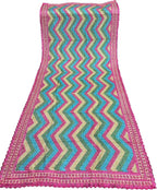 Multicolor Phulkari Chinnon Dupatta - Luxurion World