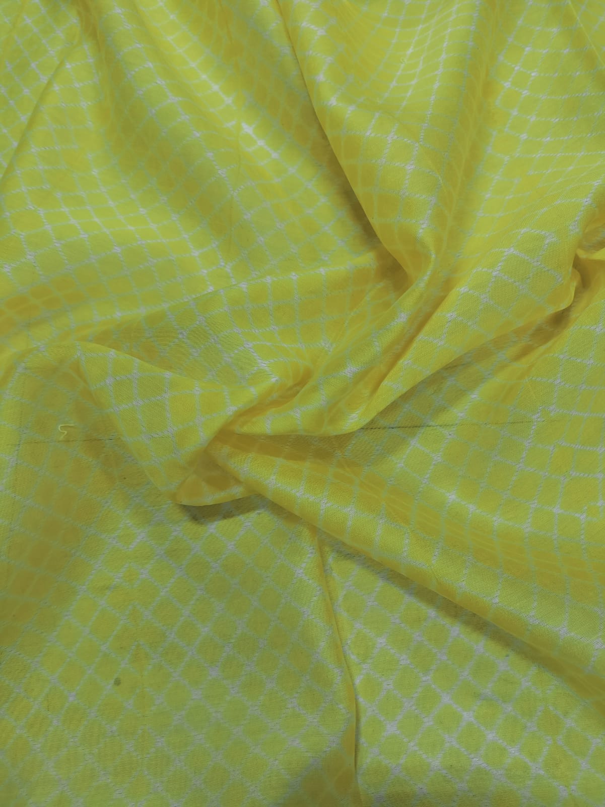 Yellow Shibori Cotton Silk Dupatta - Luxurionworld