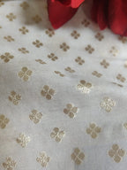 Dyeable Banarasi Cotton Silk Fabric ( 1 Mtr ) - Luxurion World