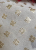 Dyeable Banarasi Cotton Silk Fabric ( 1 Mtr ) - Luxurion World