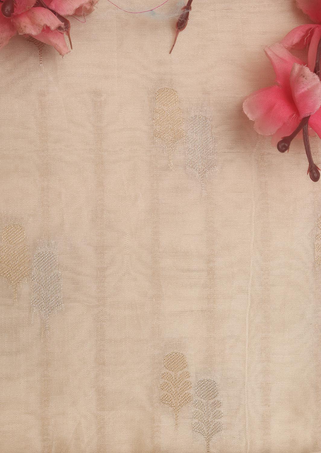Dyeable Banarasi Chanderi Silk Fabric ( 2.5 Mtr ) - Luxurion World
