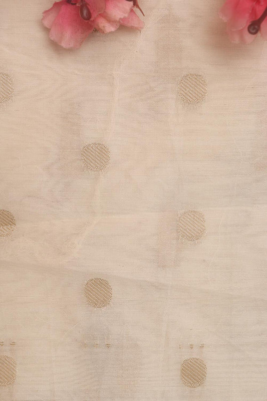 Dyeable Banarasi Chanderi Silk Fabric ( 0.75 Mtr ) - Luxurion World