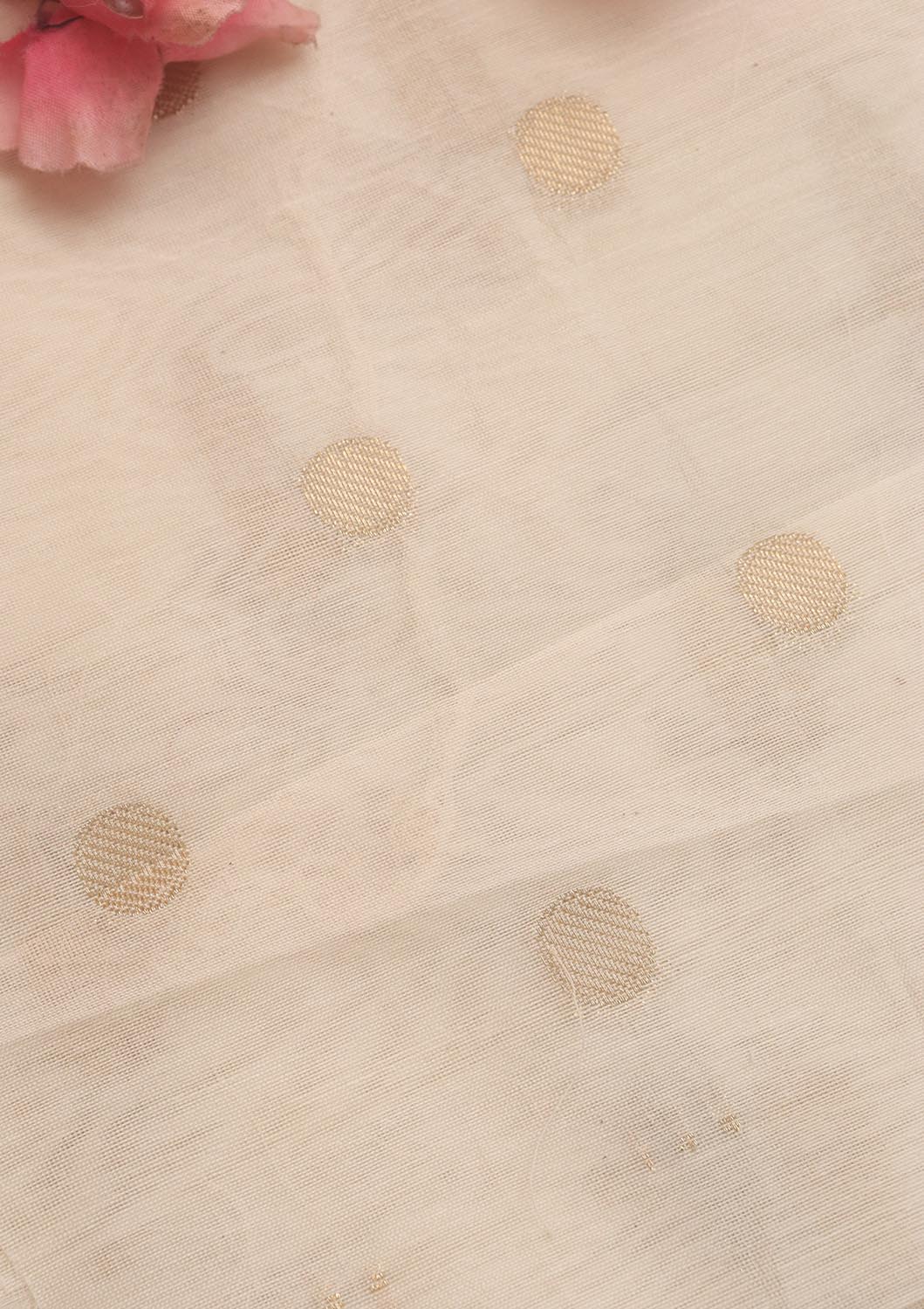 Dyeable Banarasi Chanderi Silk Fabric ( 0.75 Mtr ) - Luxurion World