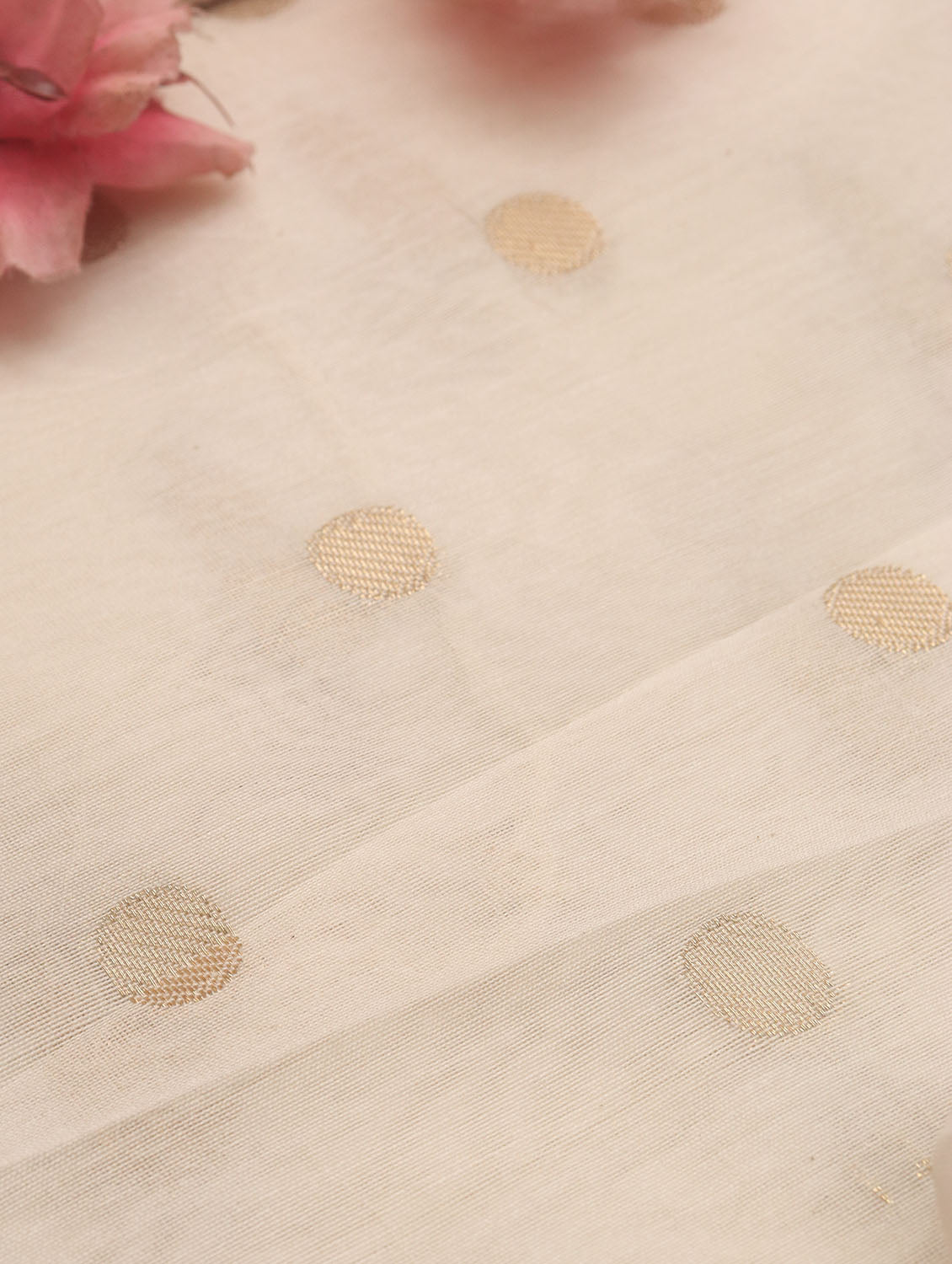 Dyeable Banarasi Chanderi Silk Fabric ( 0.75 Mtr ) - Luxurion World