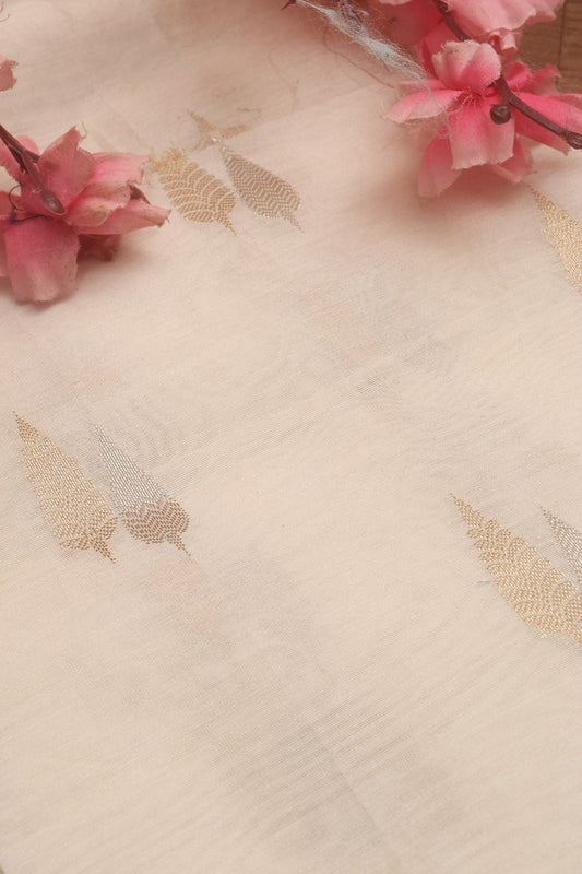 Dyeable Banarasi Chanderi Silk Fabric ( 2.5 Mtr ) - Luxurion World