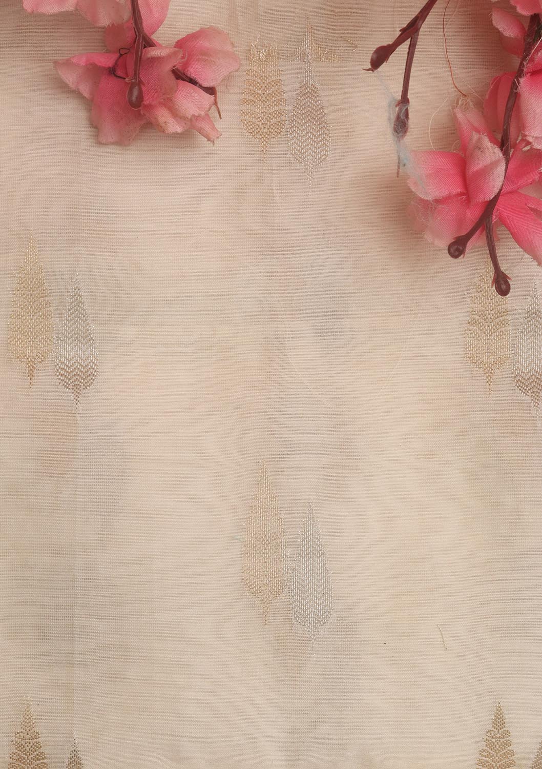 Dyeable Banarasi Chanderi Silk Fabric ( 2.5 Mtr ) - Luxurion World