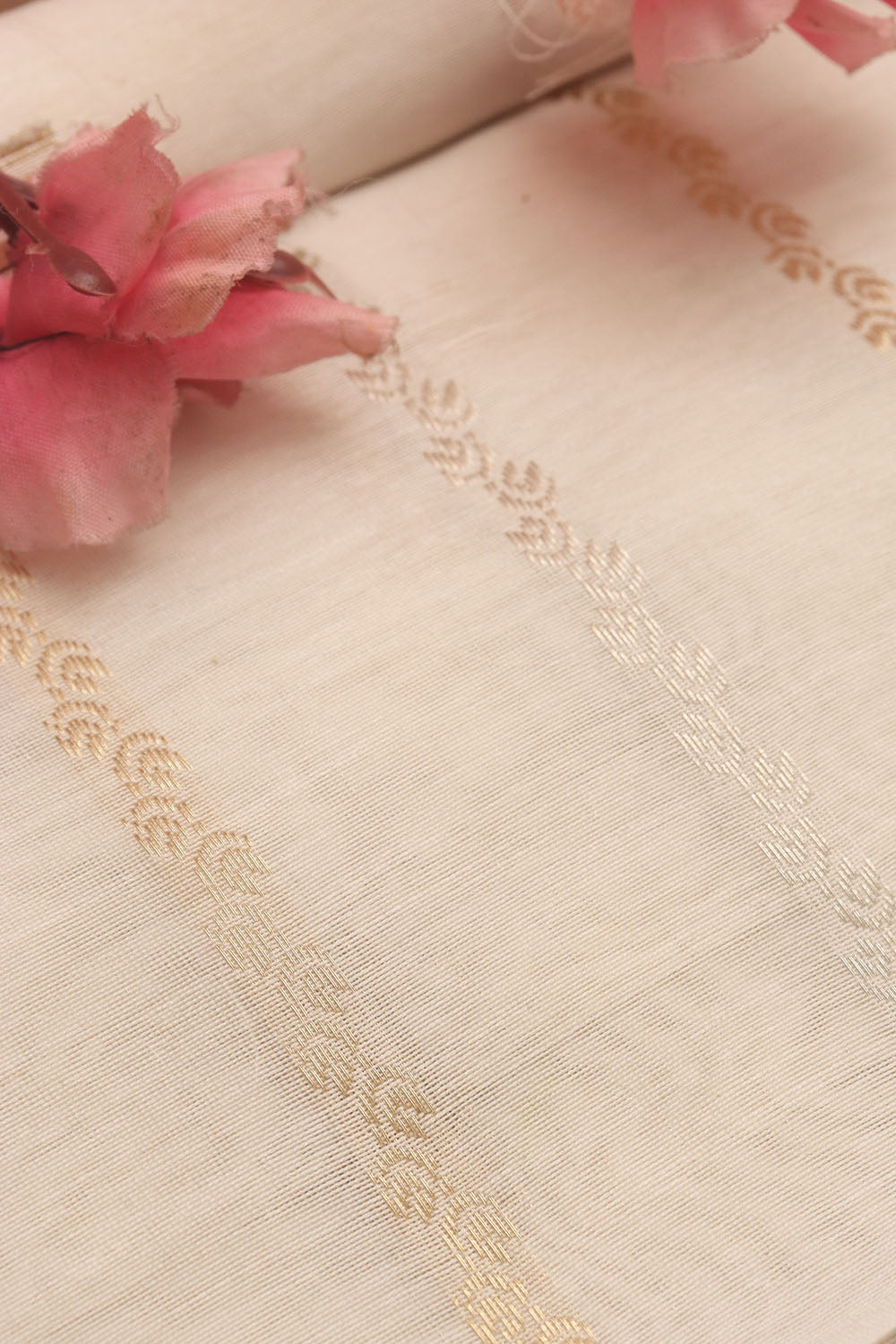 Dyeable Banarasi Chanderi Silk Fabric ( 2.5 Mtr ) - Luxurion World
