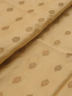 Dyeable Banarasi Pure Satin Katan Silk Fabric ( 1 Mtr ) - Luxurion World