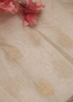 Dyeable Banarasi Pure Cotton Fabric ( 2.5 Mtr ) - Luxurion World