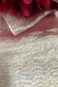 Pink Handloom Banarasi Tissue Silk Fabric ( 1 Mtr ) - Luxurion World