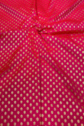 Shop Pink Booti Banarasi Silk Zari Fabric Online - 1 Mtr Length | Buy Now - Luxurion World