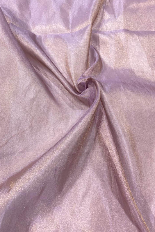 Purple Handloom Banarasi Tissue Silk Fabric ( 2.5 Mtr ) - Luxurion World