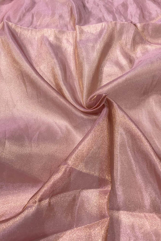 Purple Handloom Banarasi Tissue Silk Fabric ( 2.5 Mtr ) - Luxurion World