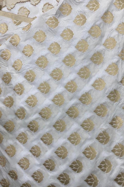 Dyeable Banarasi Silk Fabric ( 2.5 Mtr ) - Luxurion World