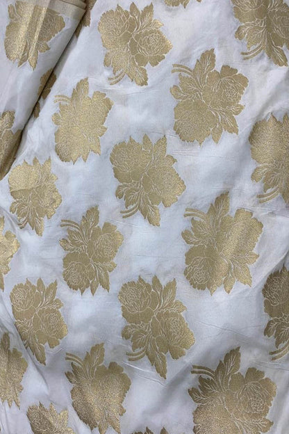 Dyeable Banarasi Silk Fabric ( 2.5 Mtr ) - Luxurion World