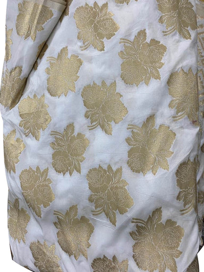 Dyeable Banarasi Silk Fabric ( 2.5 Mtr ) - Luxurion World