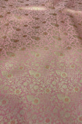 Pink Banarasi Brocade Silk Fabric ( 2.5 Mtr ) - Luxurion World