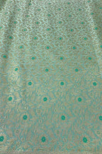 Blue Banarasi Brocade Silk Fabric ( 2.5 Mtr ) - Luxurion World