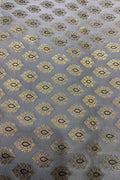 Grey Banarasi Silk Fabric ( 2.5 Mtr ) - Luxurion World