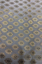 Grey Banarasi Silk Fabric ( 2.5 Mtr ) - Luxurion World