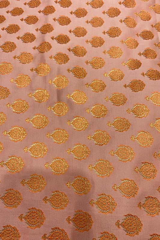 Pastel Banarasi Silk Fabric ( 2.5 Mtr ) - Luxurion World