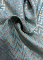 Blue Banarasi Silk Fabric ( 1 Mtr ) - Luxurion World