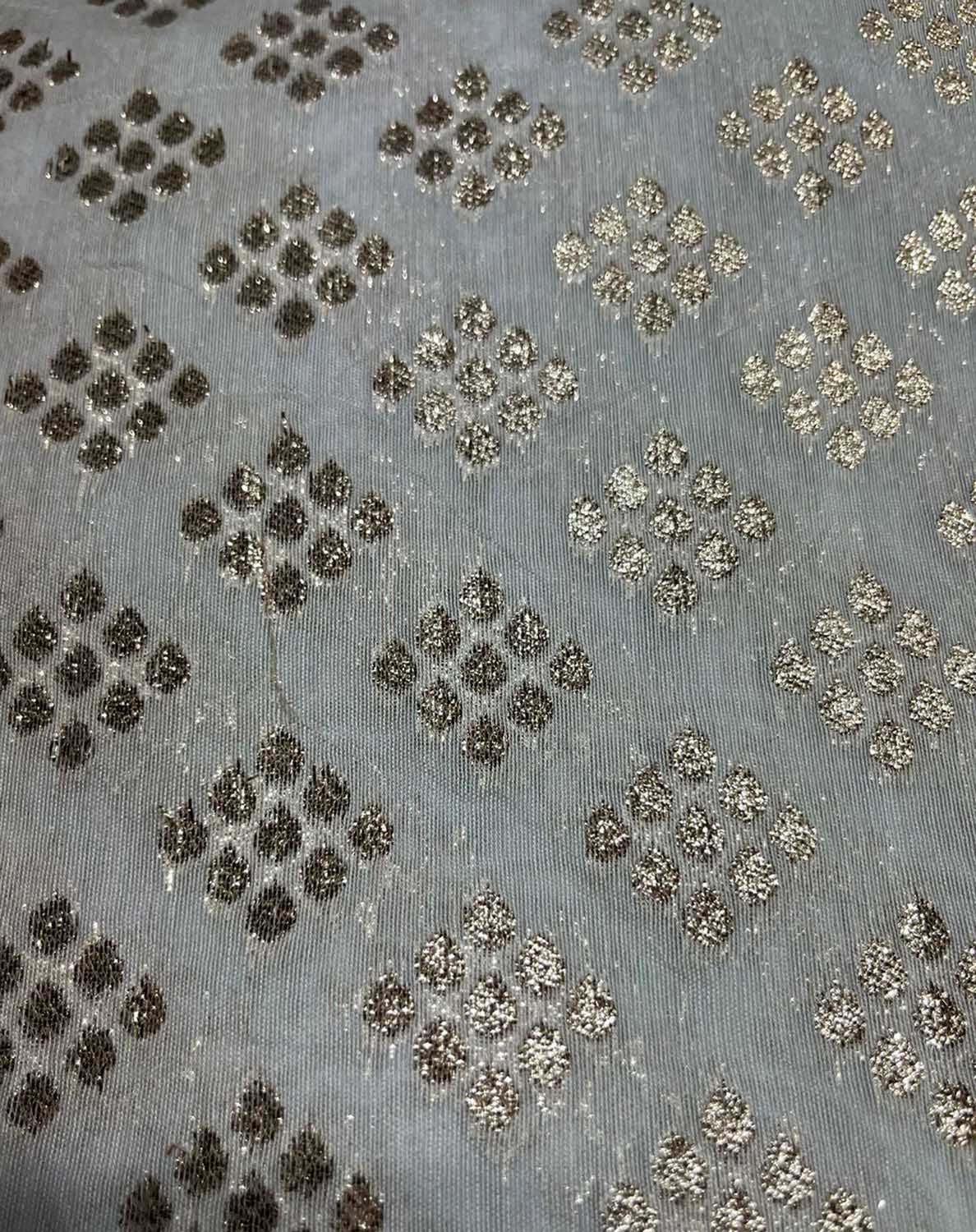 Dyeable Banarasi Chanderi Silk Fabric ( 1 Mtr )