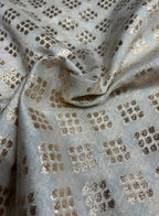 Dyeable Banarasi Chanderi Silk Fabric ( 1 Mtr ) - Luxurion World