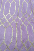 Purple Banarasi Dola Silk Fabric ( 1 Mtr ) - Luxurion World