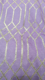 Purple Banarasi Dola Silk Fabric ( 1 Mtr ) - Luxurion World