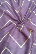 Purple Banarasi Dola Silk Fabric ( 1 Mtr ) - Luxurion World