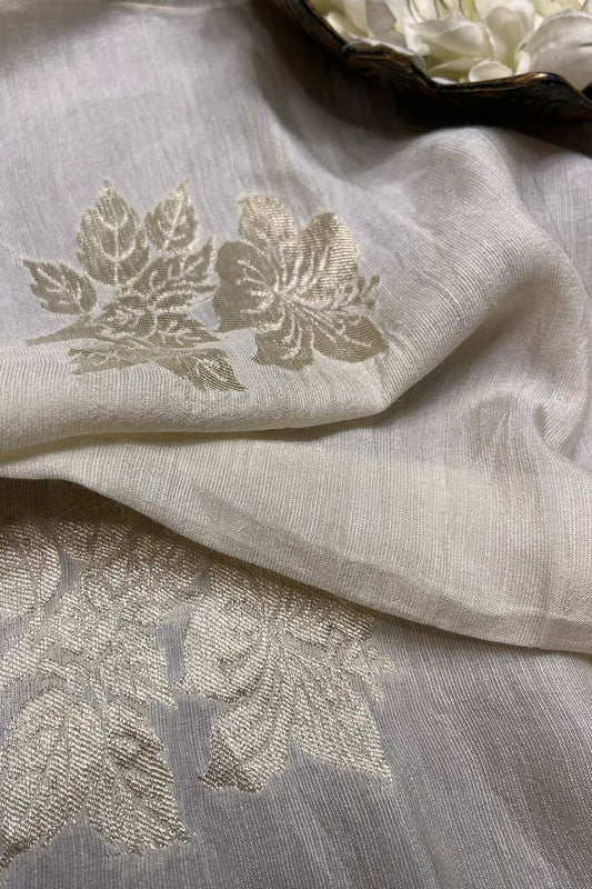 Luxurious Dyeable Banarasi Silk Fabric - Luxurion World
