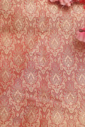 Red Banarasi Brocade Silk Fabric ( 1 Mtr ) - Luxurion World