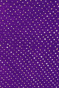 Purple Bandhani Pure Gajji Silk Fabric ( 3 Mtr ) - Luxurion World