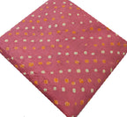 Pink Bandhej Cotton Silk Fabric  ( 1 Mtr ) - Luxurion World