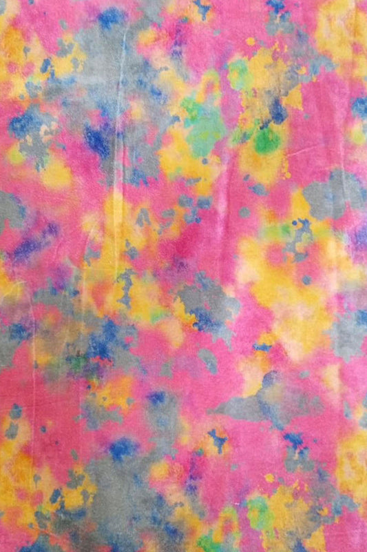 Multicolor Digital Printed Velvet Fabric