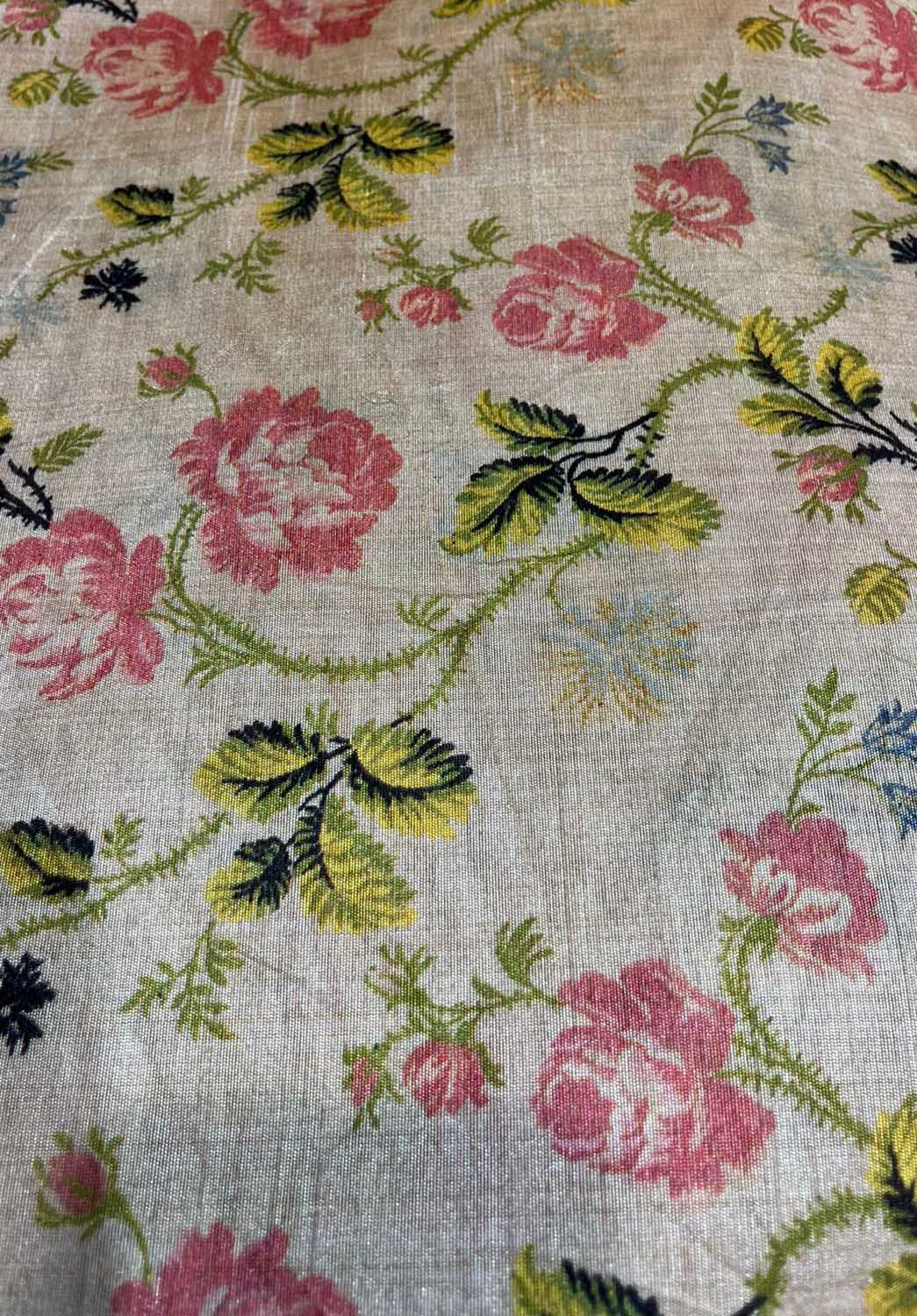 Pastel Digital Printed Tussar Silk Fabric ( 1 Mtr ) - Luxurion World