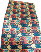 Multicolor Digital Printed Tussar Silk Fabric ( 1 Mtr ) - Luxurion World