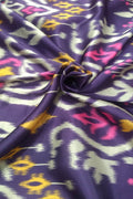 Multicolor Digital Printed Gajji Silk Fabric ( 1 Mtr ) - Luxurion World
