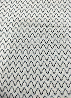 Stylish White Cotton Fabric with Digital Print - 1 Mtr Length - Luxurion World