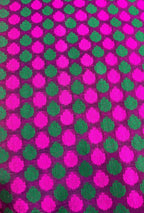 Pink Jamdani Handloom Silk Fabric ( 1 Mtr ) - Luxurion World