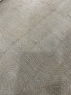 Pastel Kantha Hand Embroidered Pure Tussar Silk Fabric ( 1 Mtr ) - Luxurion World