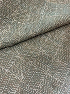 Pastel Kantha Hand Embroidered Pure Tussar Silk Fabric ( 1 Mtr ) - Luxurion World