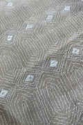 Pastel Kantha Hand Embroidered Pure Tussar Silk Fabric ( 1 Mtr ) - Luxurion World