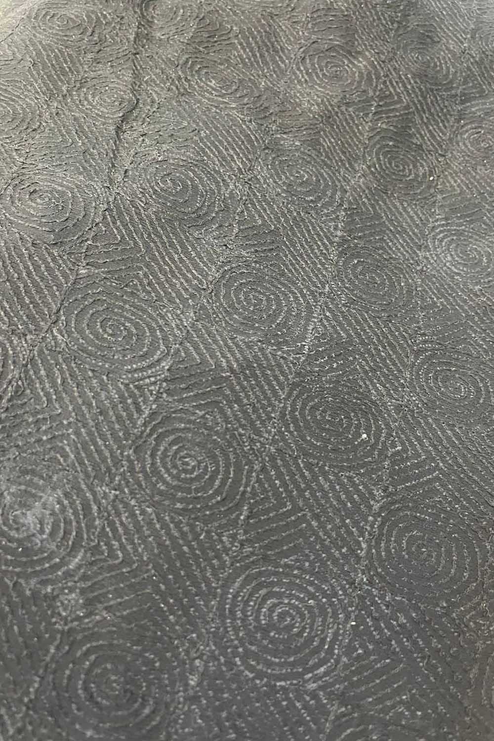 Pastel Kantha Hand Embroidered Pure Tussar Silk Fabric ( 1 Mtr ) - Luxurion World