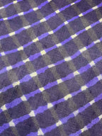 Purple Leheriya Tie N Dye Pure Tussar Silk Fabric ( 1 Mtr ) - Luxurion World