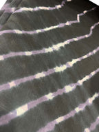 Black Leheriya Tie N Dye Pure Chanderi Silk Fabric ( 1 Mtr ) - Luxurion World