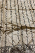 Pastel Hand Painted Madhubani Pure Tussar Silk Unstitched Blouse Fabric - Luxurion World